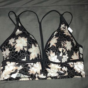 NWT PINK lightly lined strappy bralette